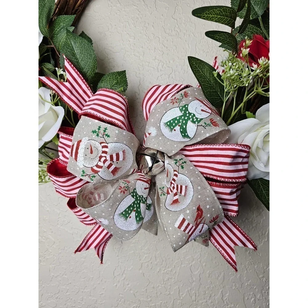 Christmas Snowman Wreath, Snowman Wreath, Winter Wreath, Christmas Wreath